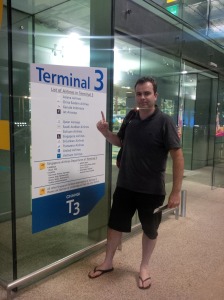 Bevan back at Changi Terninal 3 after a successful microadventure